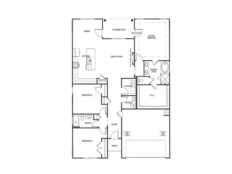 2D floor plan layout of this home in , Homer, GA (Image 4).