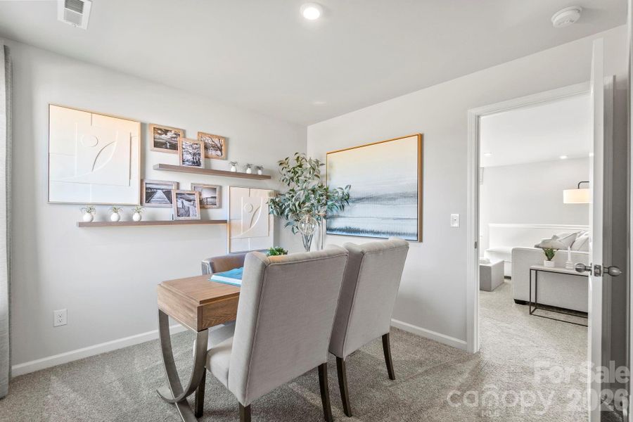 Furnished interior view inside a new home in The Meadows at Asbury Ridge, York (Image 23). Furnished interior view inside a new home in The Meadows at Asbury Ridge, York (Image 23).