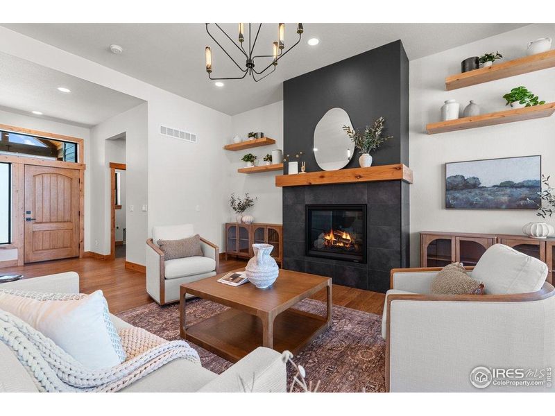 Furnished interior view inside a new home in Harvest Ridge, Berthoud (Image 11).
