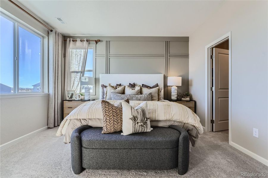 Furnished interior view inside a new home in Paired Homes at Alder Creek, Parker (Image 9).