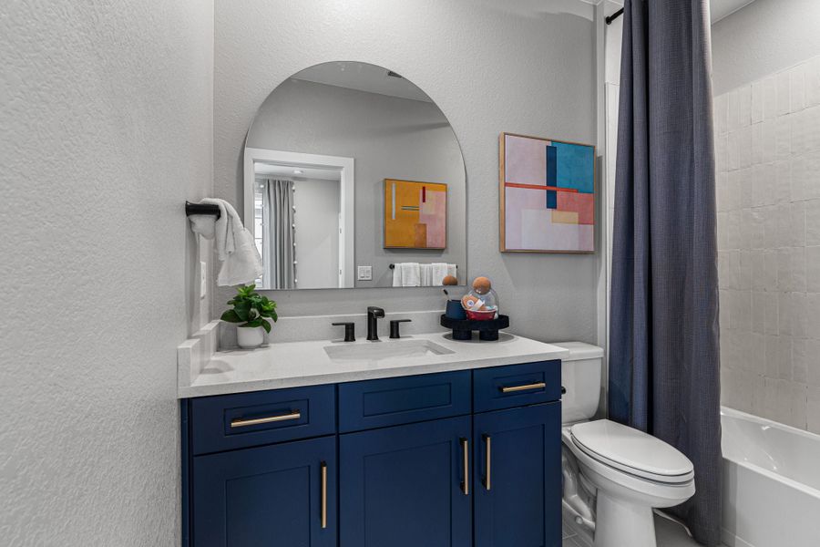 Furnished interior view inside a new home in Trailstone, Arvada (Image 33).