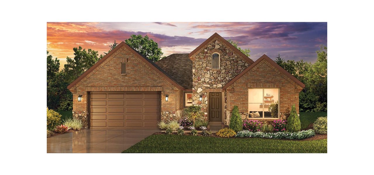 Representative exterior photo of a completed home built from the Fresco by Robson Resort Communities in Robson Ranch Texas, Denton, TX (Image 5). Representative exterior photo of a completed home built from the Fresco by Robson Resort Communities in Robson Ranch Texas, Denton, TX (Image 5).