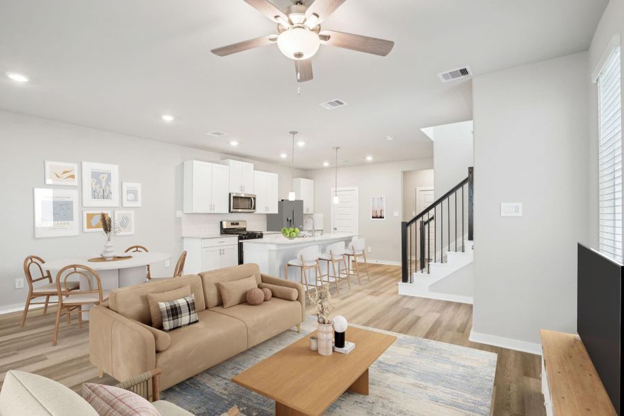 Photo is not of the actual home, but is an inspirational photo of builder’s model home and may depict options, furnishings, and/or decorator features that are not included