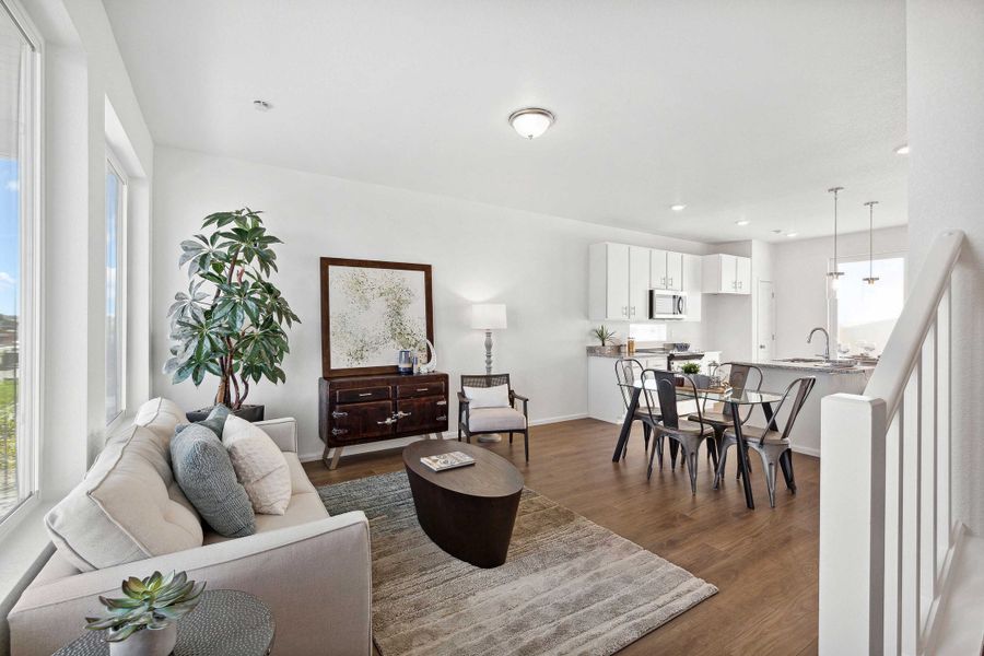 Furnished interior view inside a new home in Banning Lewis Ranch - New Homes Colorado Springs, Colorado Springs (Image 10).