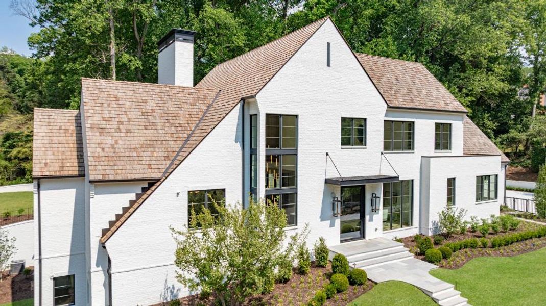 Front exterior of a new home in , Atlanta, GA, highlighting curb appeal (Image 30). Front exterior of a new home in , Atlanta, GA, highlighting curb appeal (Image 30).