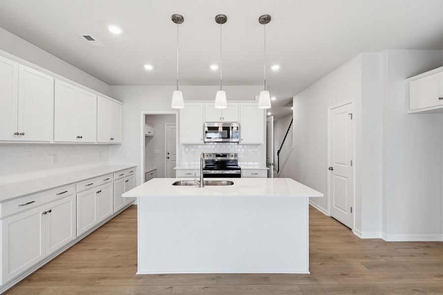Furnished interior view inside a new home in Nichols Landing, Charlotte (Image 12).