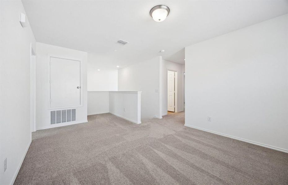 Spacious game room on second level