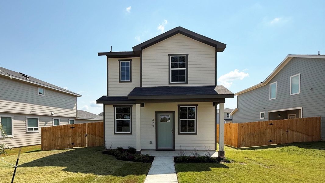 Exterior details and patio area of a home in Valverde, Bastrop (Image 2). Exterior details and patio area of a home in Valverde, Bastrop (Image 2).
