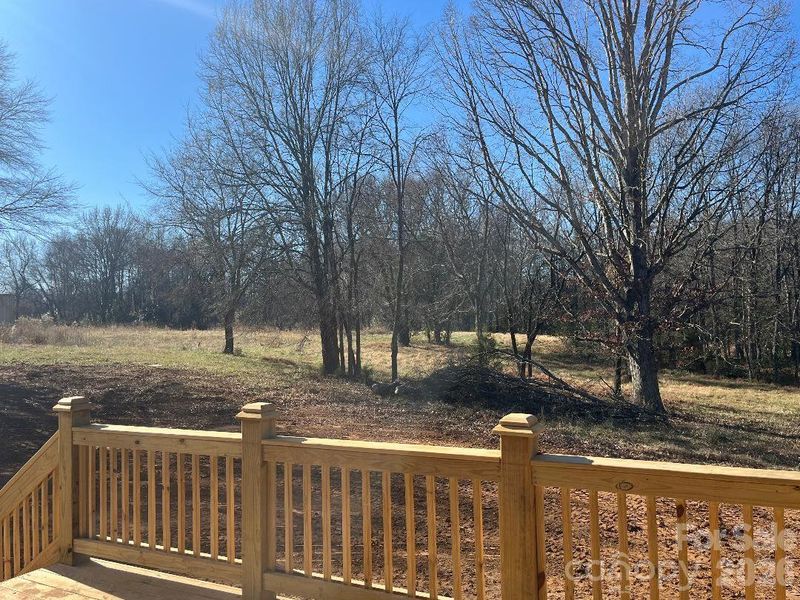 Rear Deck Overlooking Backyard