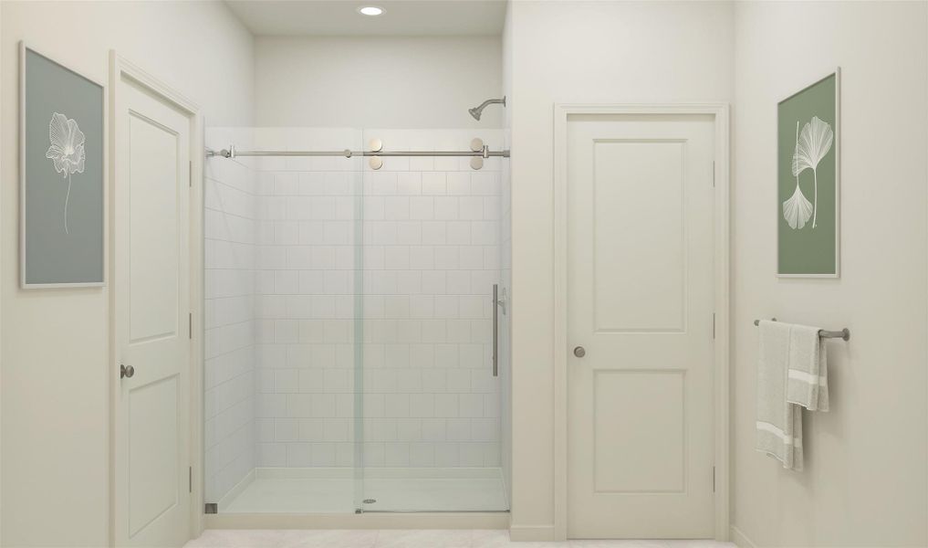 Serene primary bath (*Artist rendering used for illustration purposes only.) Serene primary bath (*Artist rendering used for illustration purposes only.)