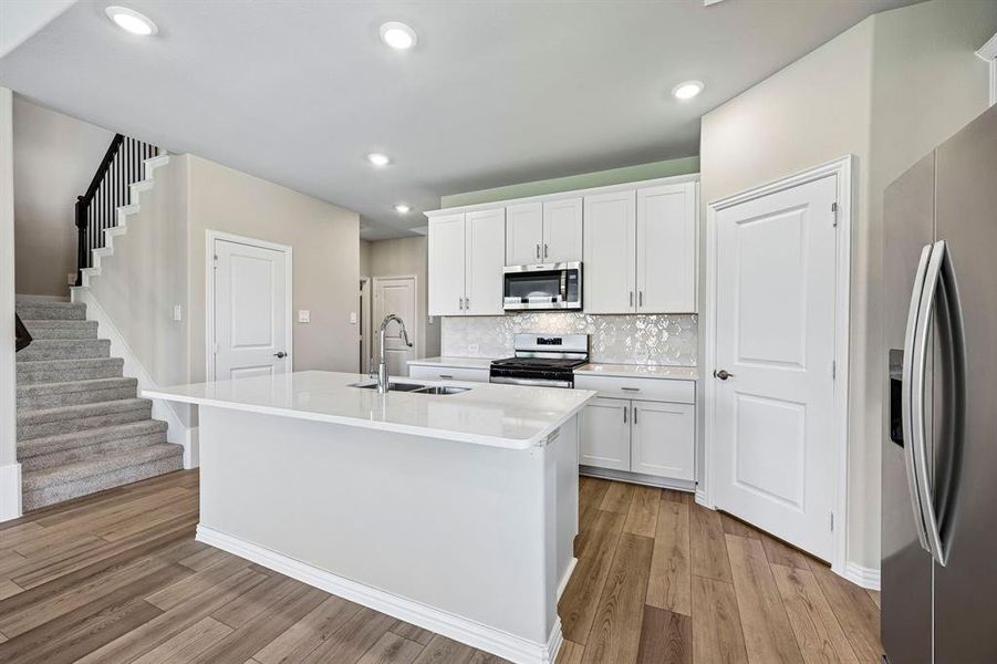 Furnished interior view inside a new home in Lakehaven - Signature Series, Farmersville (Image 8). Furnished interior view inside a new home in Lakehaven - Signature Series, Farmersville (Image 8).