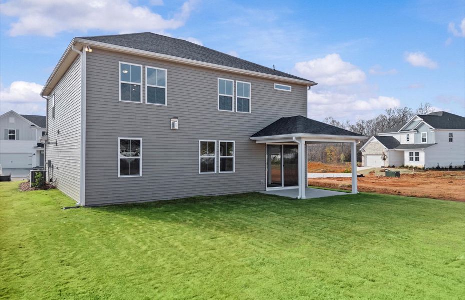 Exterior details and patio area of a home in Fox Hollow, Spartanburg (Image 4). Exterior details and patio area of a home in Fox Hollow, Spartanburg (Image 4).