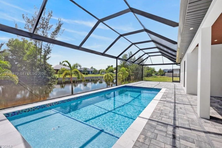 Exterior details and patio area of a home in , Cape Coral (Image 29). Exterior details and patio area of a home in , Cape Coral (Image 29).