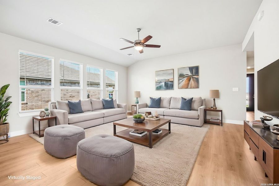 Furnished interior view inside a new home in Carmel Ranch, Schertz (Image 16).