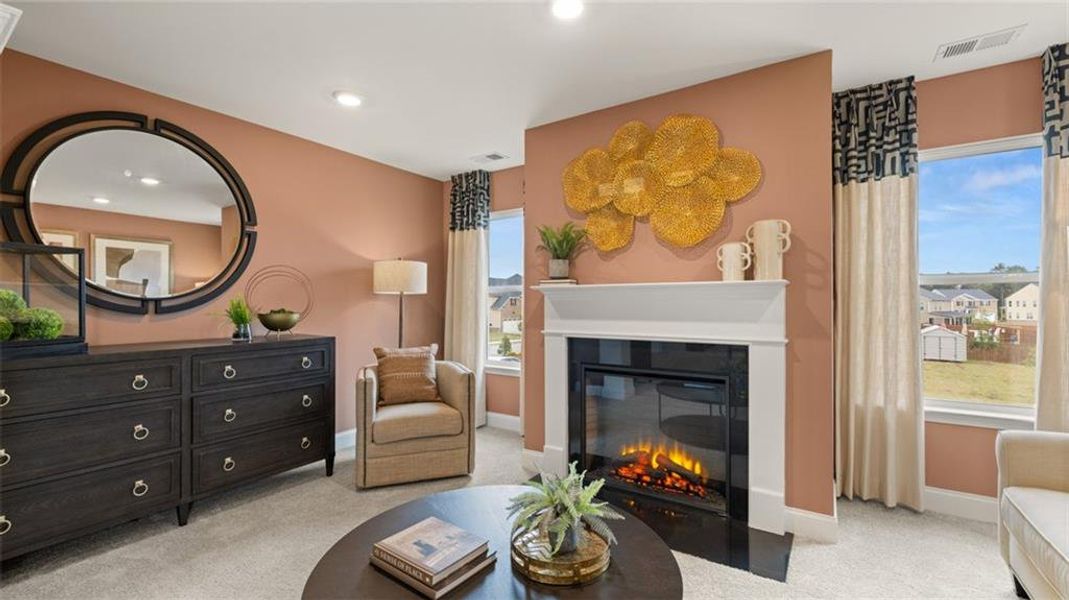 Furnished interior view inside a new home in Heritage Pointe, Senoia (Image 17).
