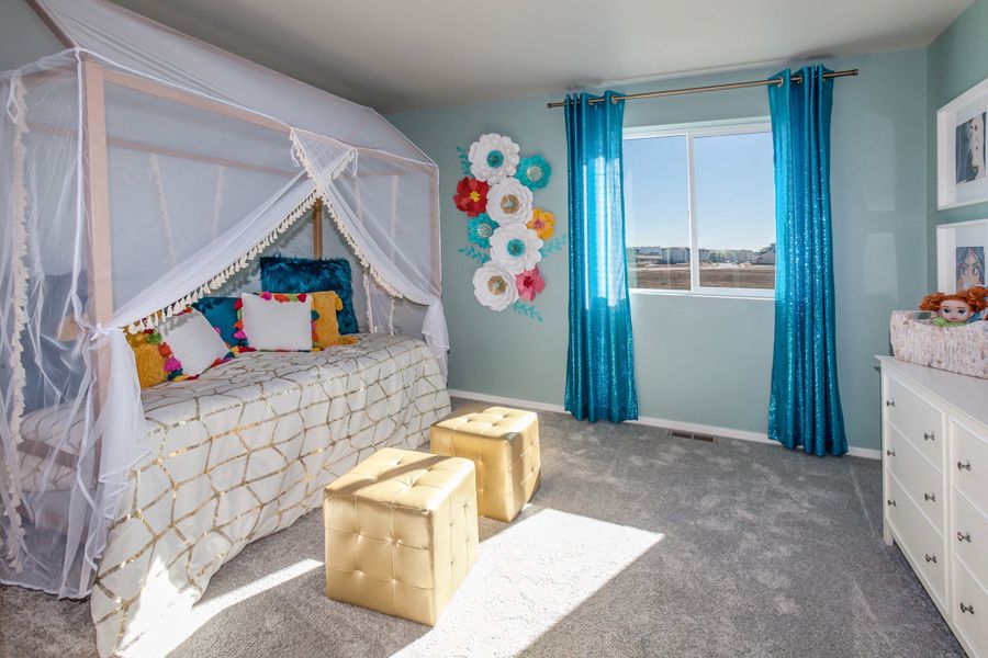 Representative furnished interior of a home built from the Rowling by Hartford Homes in Trailside, Timnath (Image 45).