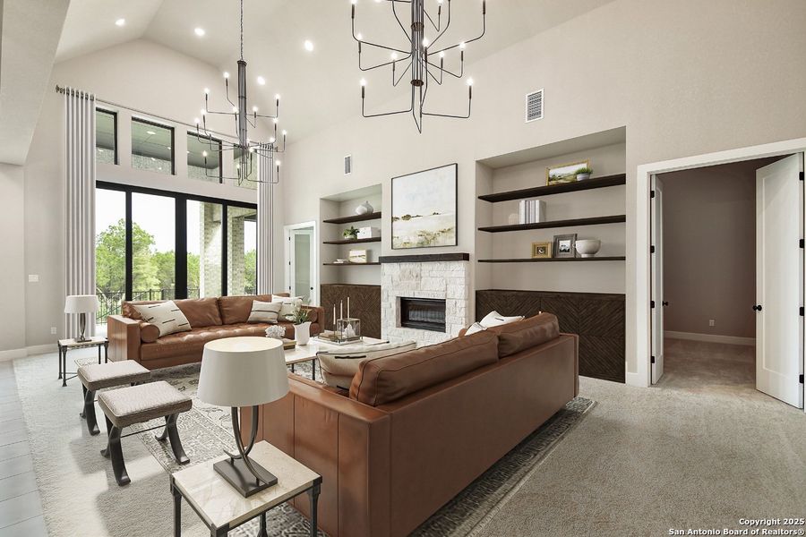 Furnished interior view inside a new home in La Cima: 70ft. lots, San Marcos (Image 11). Furnished interior view inside a new home in La Cima: 70ft. lots, San Marcos (Image 11).