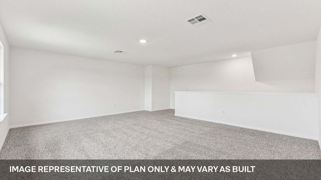Representative unfurnished interior of a home built from the The Mitchell by D.R. Horton in Bar W Ranch, Leander (Image 28).