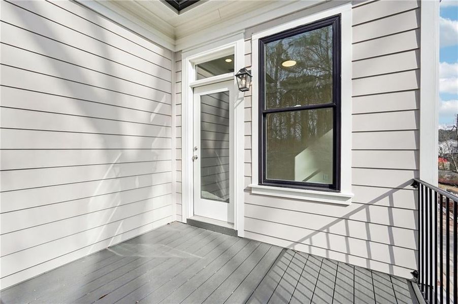 View of wooden terrace