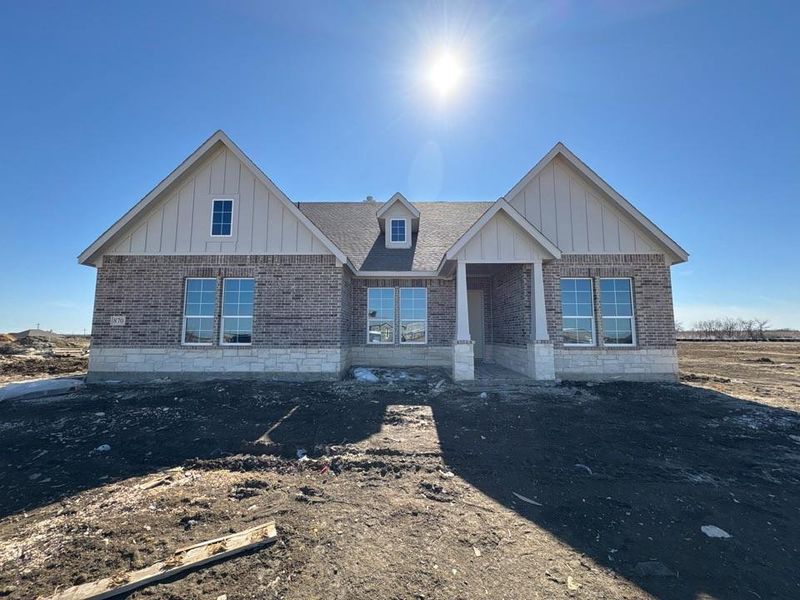 In-progress construction of a new home in Clear Sky Addition, Valley View, TX (Image 4).