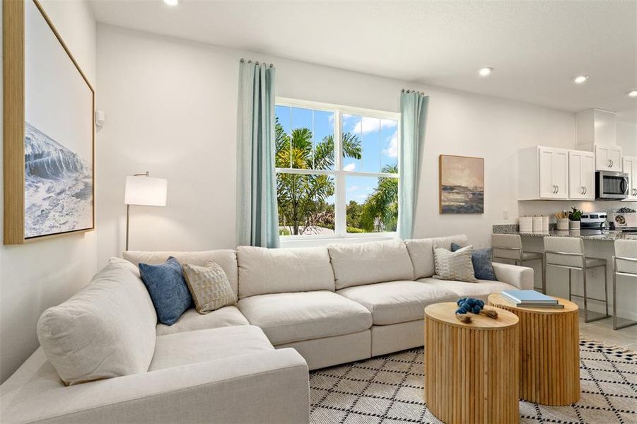 Furnished interior view inside a new home in Rainwood, Groveland (Image 15).