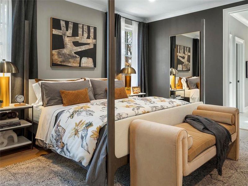 Furnished interior view inside a new home in , Suwanee (Image 17).