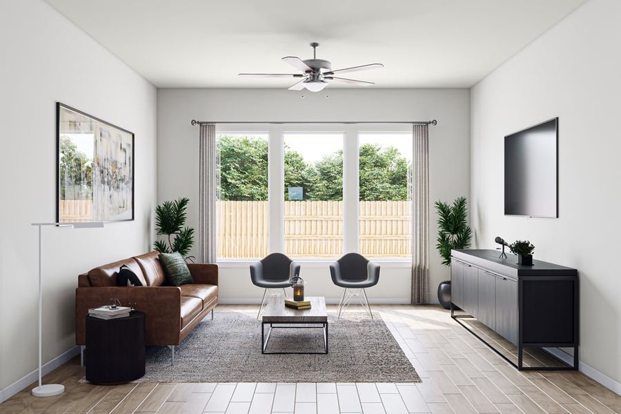 Representative furnished interior of a home built from the Fairfield by Tri Pointe Homes in Park Collection at Heritage, Dripping Springs (Image 9). Representative furnished interior of a home built from the Fairfield by Tri Pointe Homes in Park Collection at Heritage, Dripping Springs (Image 9).
