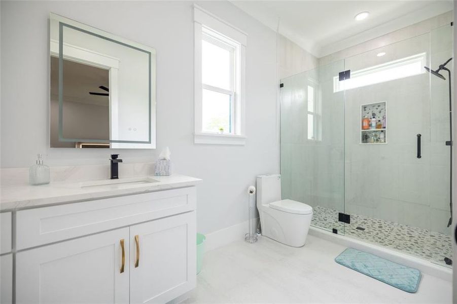 Furnished interior view inside a new home in , Buford (Image 15).