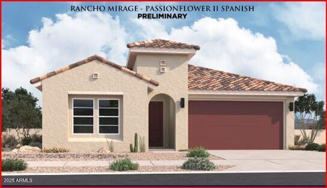 Passionflower Modern Spanish Elevation