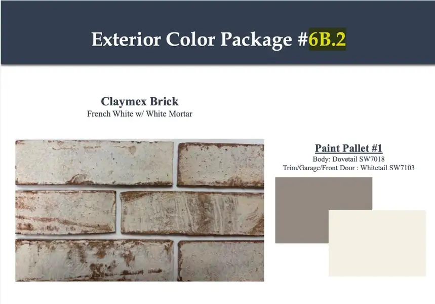 Sample of building materials used in homes in Windcress, Cove (Image 5).