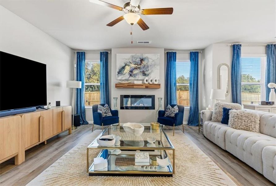 Furnished interior view inside a new home in , Locust Grove (Image 6). Furnished interior view inside a new home in , Locust Grove (Image 6).