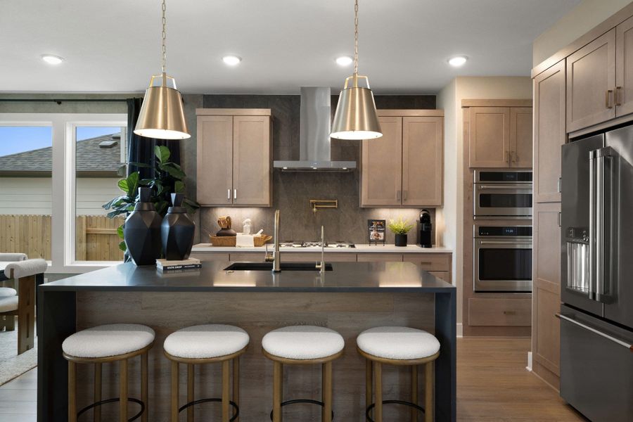 Furnished interior view inside a new home in Terrace Collection At Turner's Crossing, Buda (Image 13).