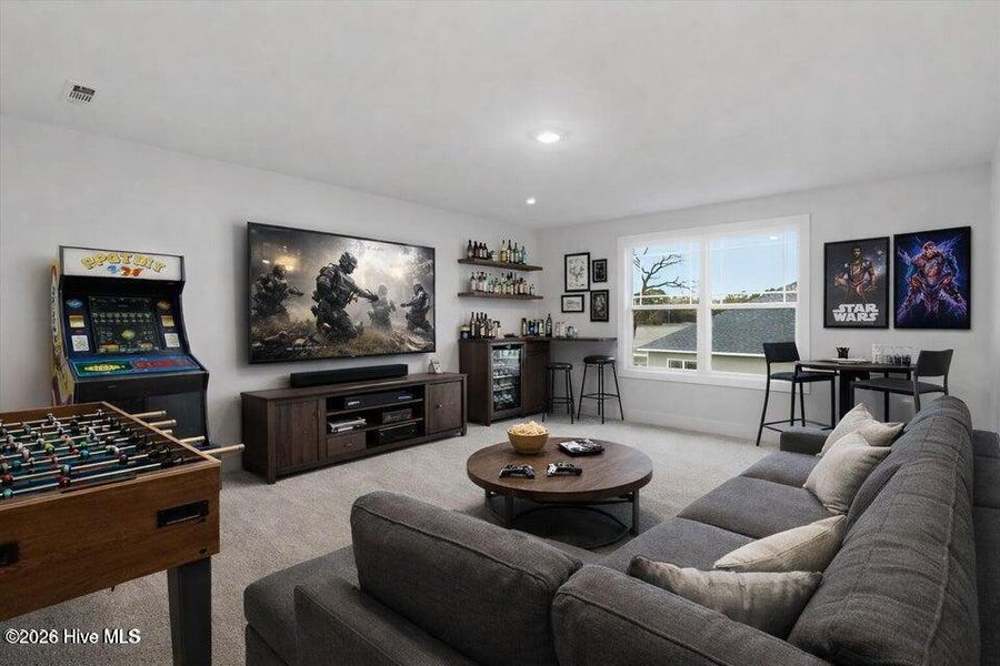 Furnished interior view inside a new home in Wood Creek Landing, Leland (Image 17).