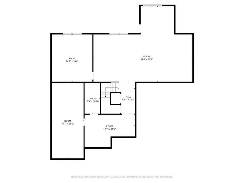 2D floor plan layout of this home in Calgary Downs, Winder, GA (Image 7).