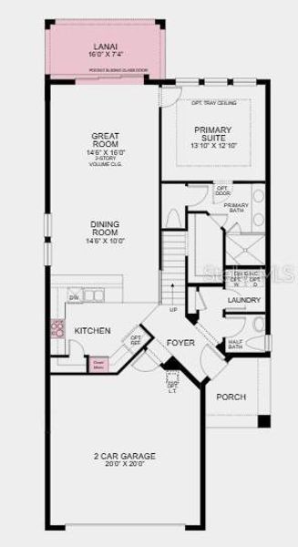 2D floor plan layout of this home in Lochside, Mount Dora, FL (Image 2). 2D floor plan layout of this home in Lochside, Mount Dora, FL (Image 2).