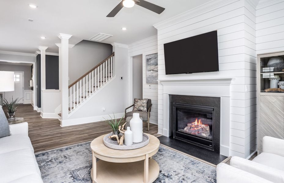 Living Room with Fireplace