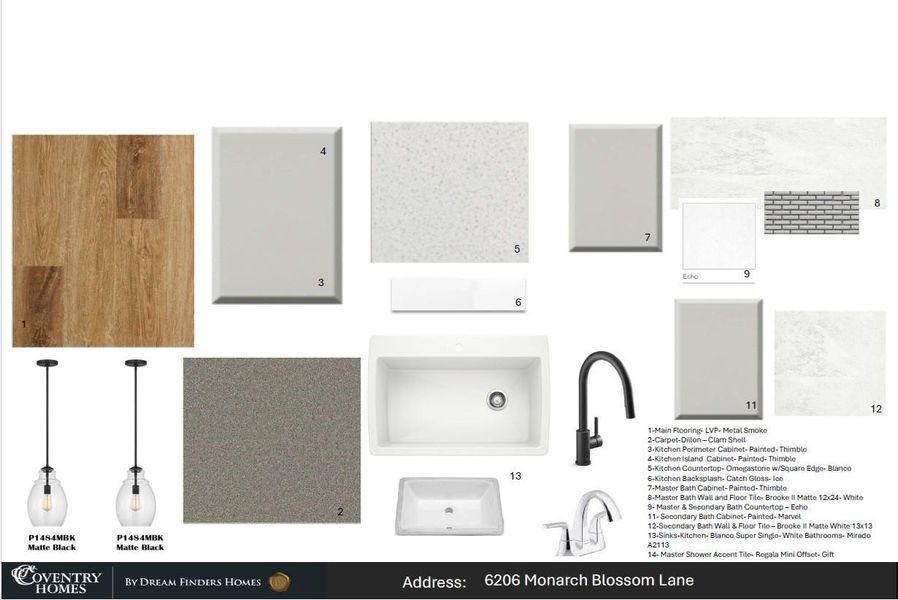 Sample of building materials used in homes in Arabella on the Prairie, Richmond (Image 15).