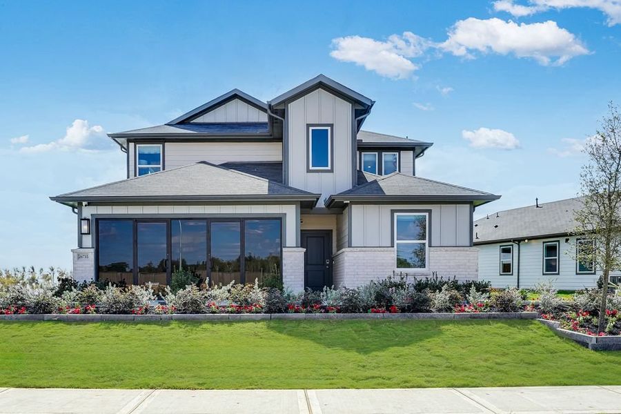 Representative exterior photo of a completed home built from the Tavern by Taylor Morrison in Raburn Reserve 50s, Tomball, TX (Image 20).