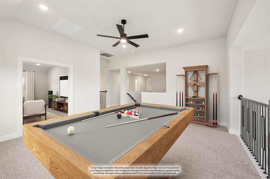 Furnished interior view inside a new home in Ridge Ranch, Mesquite (Image 20).