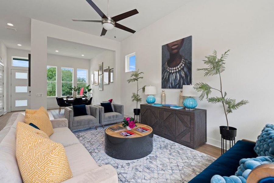 Furnished interior view inside a new home in Agave, Austin (Image 35).