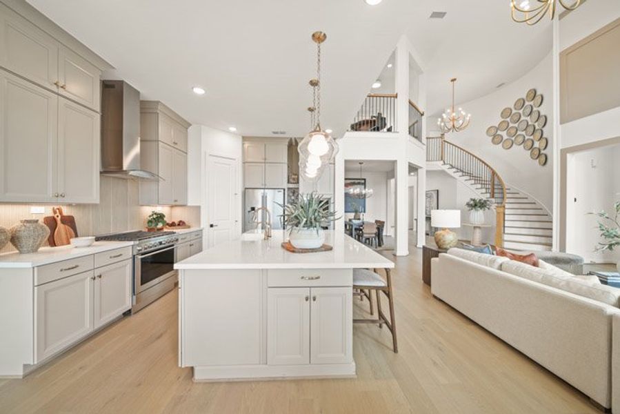 Furnished interior view inside a new home in Meridiana 40', 65', Manvel (Image 11). Furnished interior view inside a new home in Meridiana 40', 65', Manvel (Image 11).