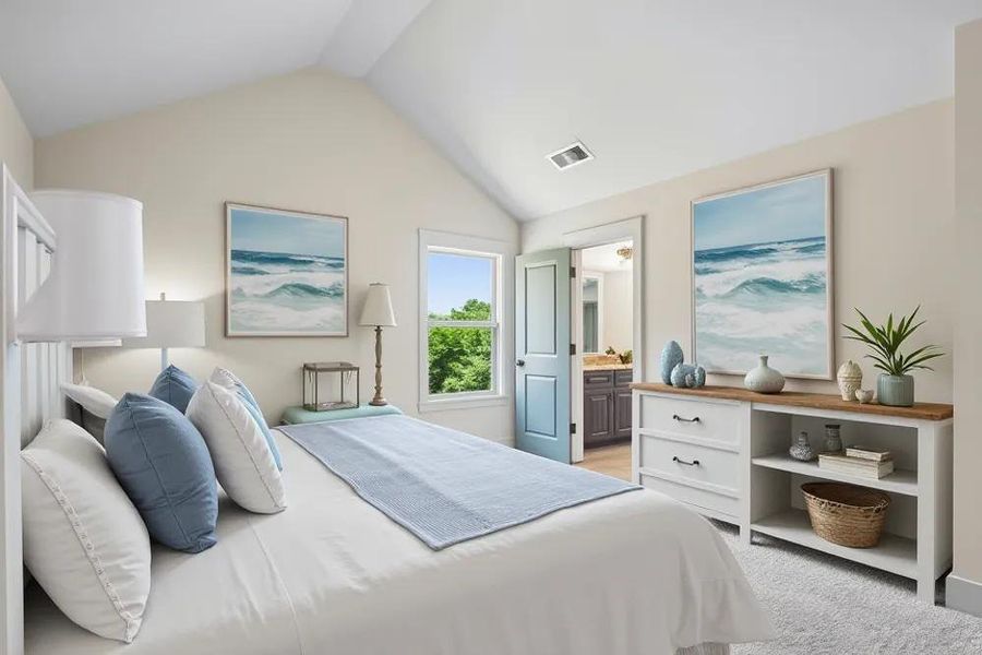 Furnished interior view inside a new home in Steeplechase, Hoschton (Image 10).