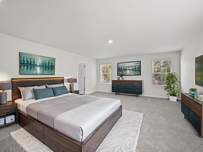 Furnished interior view inside a new home in Creekside at Oxford Park, Fairburn (Image 8).