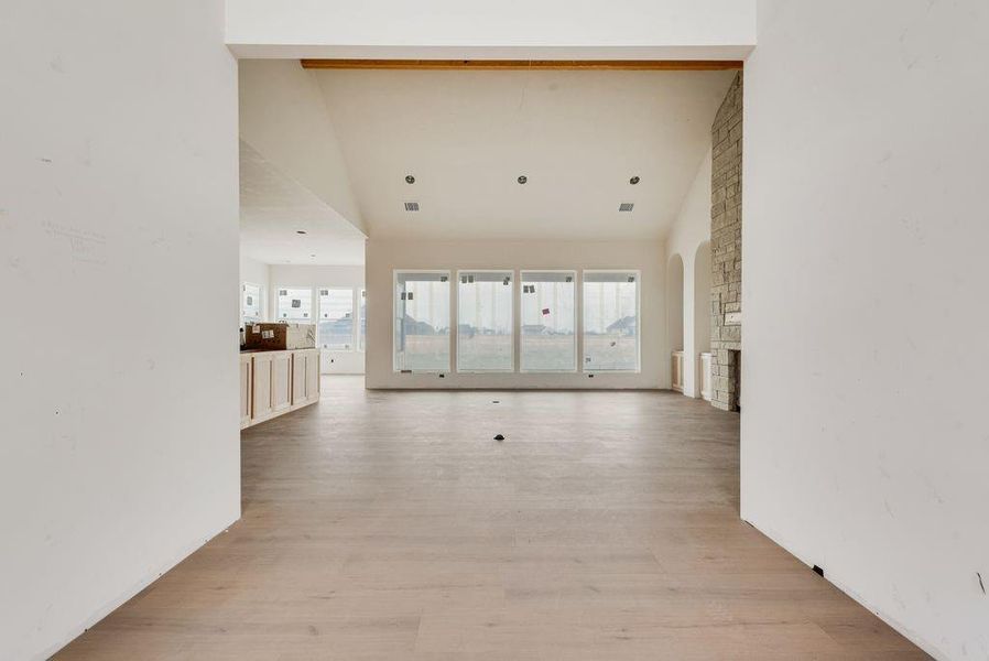 View into the home from the front door. Office would be to the left from this vantage point.