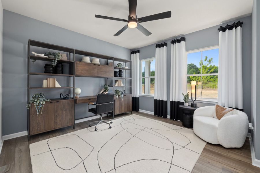 Furnished interior view inside a new home in Cambria, Garner (Image 15). Furnished interior view inside a new home in Cambria, Garner (Image 15).