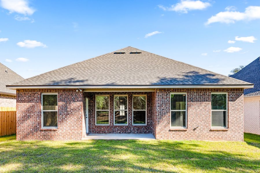 Exterior details and patio area of a home in Sentinel Ridge, Pace (Image 3).