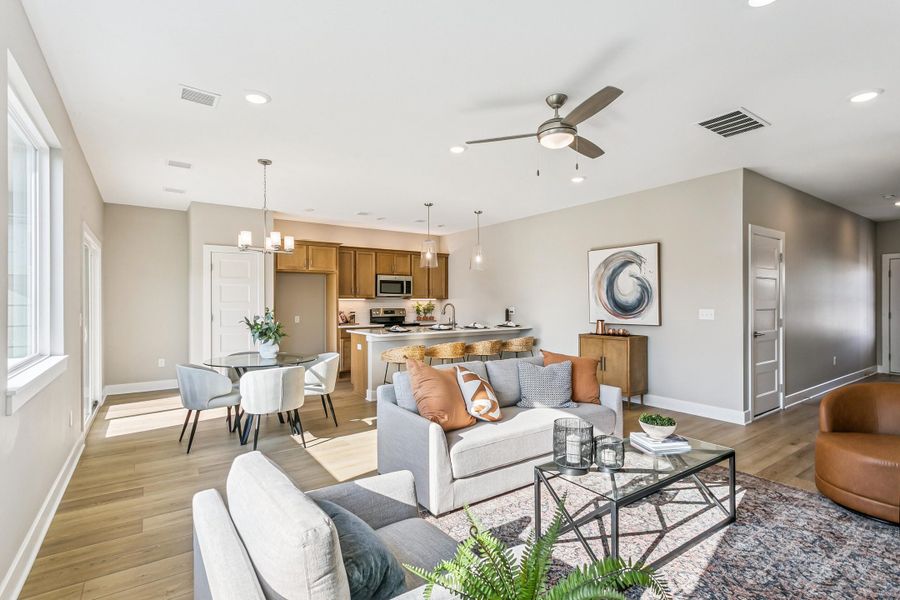 Furnished interior view inside a new home in Heritage Commons, Andover (Image 6).