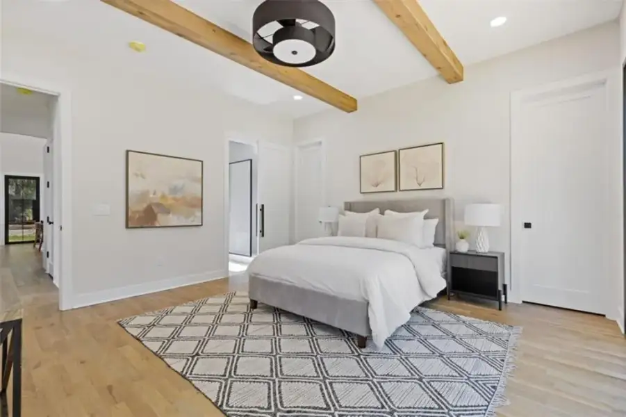 Furnished interior view inside a new home in , Atlanta (Image 9).