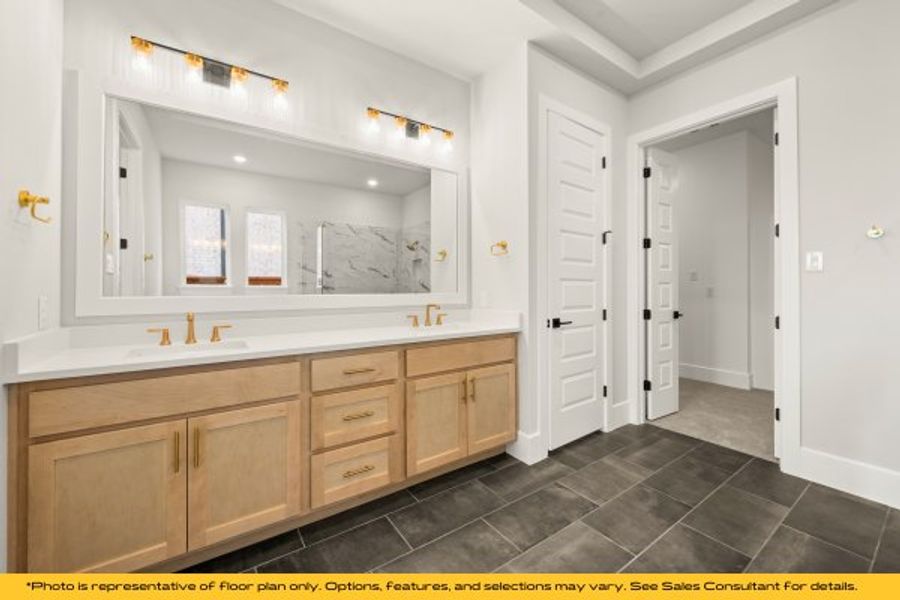 Representative furnished interior of a home built from the Aspen by Stonefield Homes in Heath Golf and Yacht Club, Rockwall (Image 42).