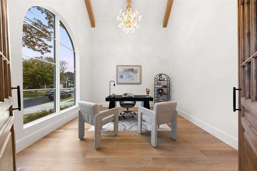 Furnished interior view inside a new home in , Dallas (Image 11).